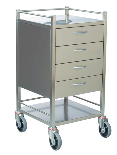 Picture of Trolley S/Steel Axis Pacific 49x49cm 4 Drawer