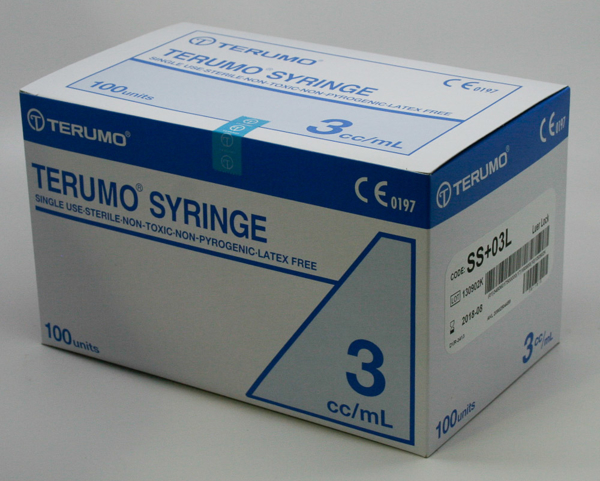 Picture of Syringe 3mL Luer Lock Terumo 100s