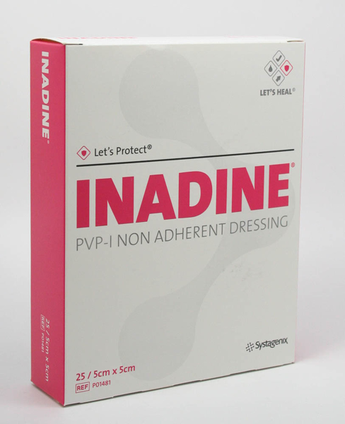 Picture of Inadine PVP-I Non-Adherent Dressing 5x5cm 25s