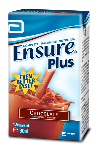 Picture of Ensure Plus Tetra Chocolate 200ml C/27