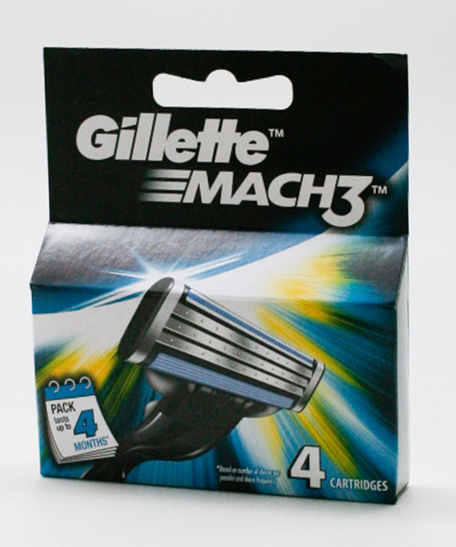 Picture of Razor Gillette Mach 3 Cartridge 4s