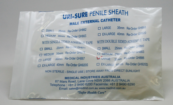 Picture of Incontinence Sheath 35mm + Tapes