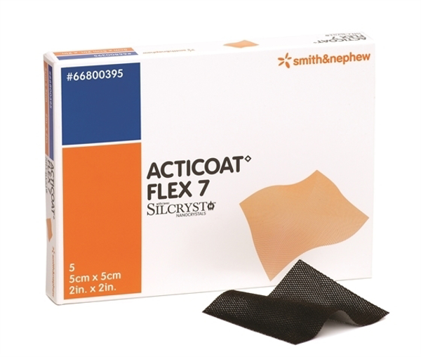 Picture of Acticoat Flex7 10  x 12.5cm Box 5 (7 Day Dressing)