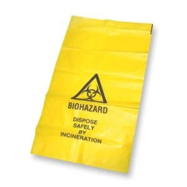 Picture of Biohazard Waste Bags 27L 51 x 66cm Yellow 25s