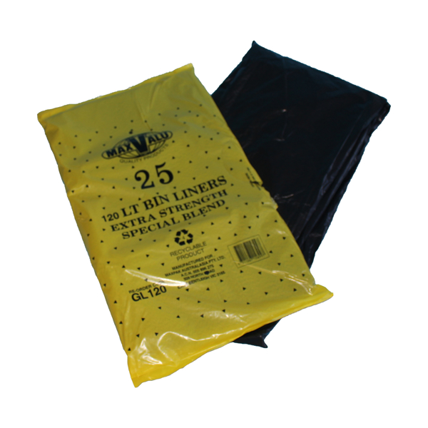Picture of Garbage Bags 120L Black MaxValu GL120 250s